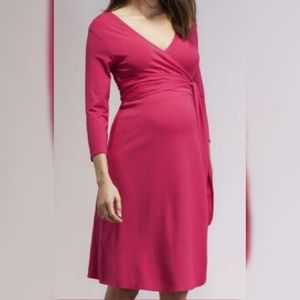 Isabella Oliver Sz 3 (US 8) Maternity Wrap Dress
